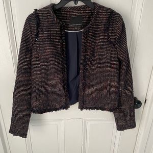 Multi color tweed blazer. Size 2